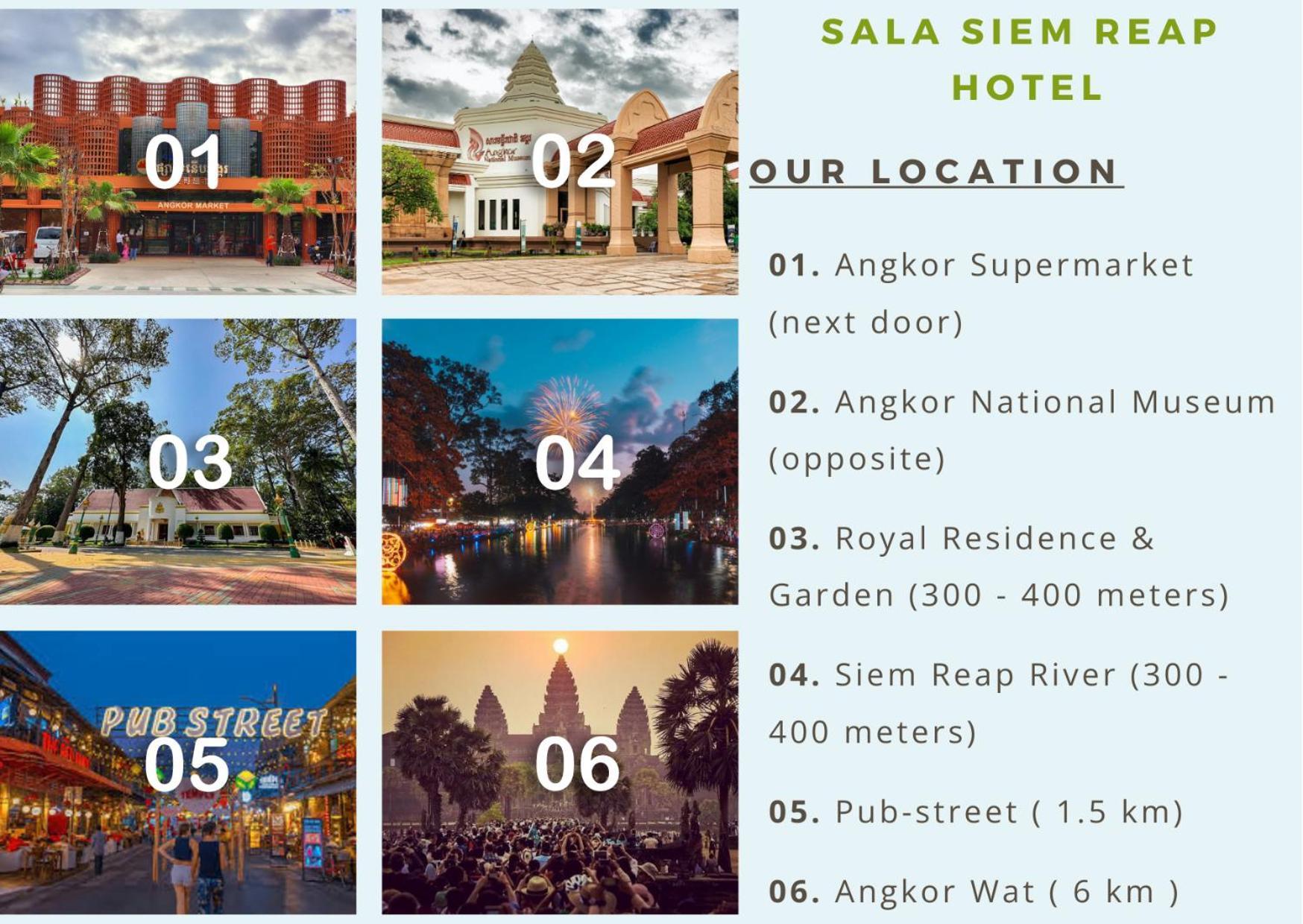 Sala Siem Reap Hotel חדר תמונה Location of Sala Siem Reap Hotel